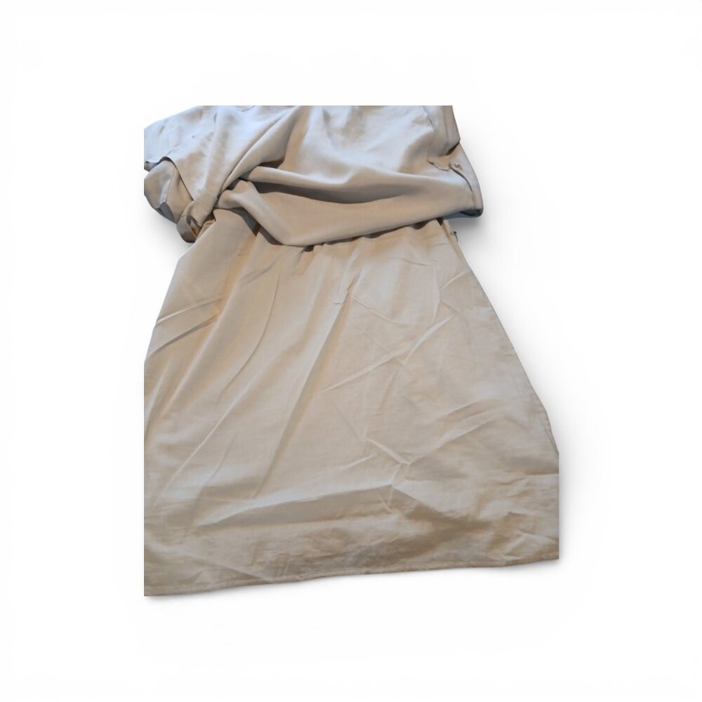 Tommy Hilfiger Tan Safari Shirt Dress belt Short Sleeve Button Up Womens Size XL - Picture 6 of 10